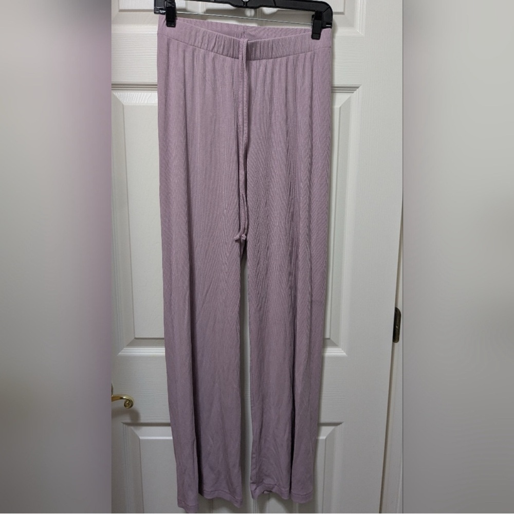 Skims Ribbed Straight Leg Lounge Pants